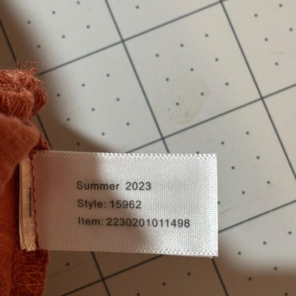 NWT Marine Layer Women’s Burnt Orange Tank Sm Boho Chic Cottagecore Summercore - Picture 10 of 14